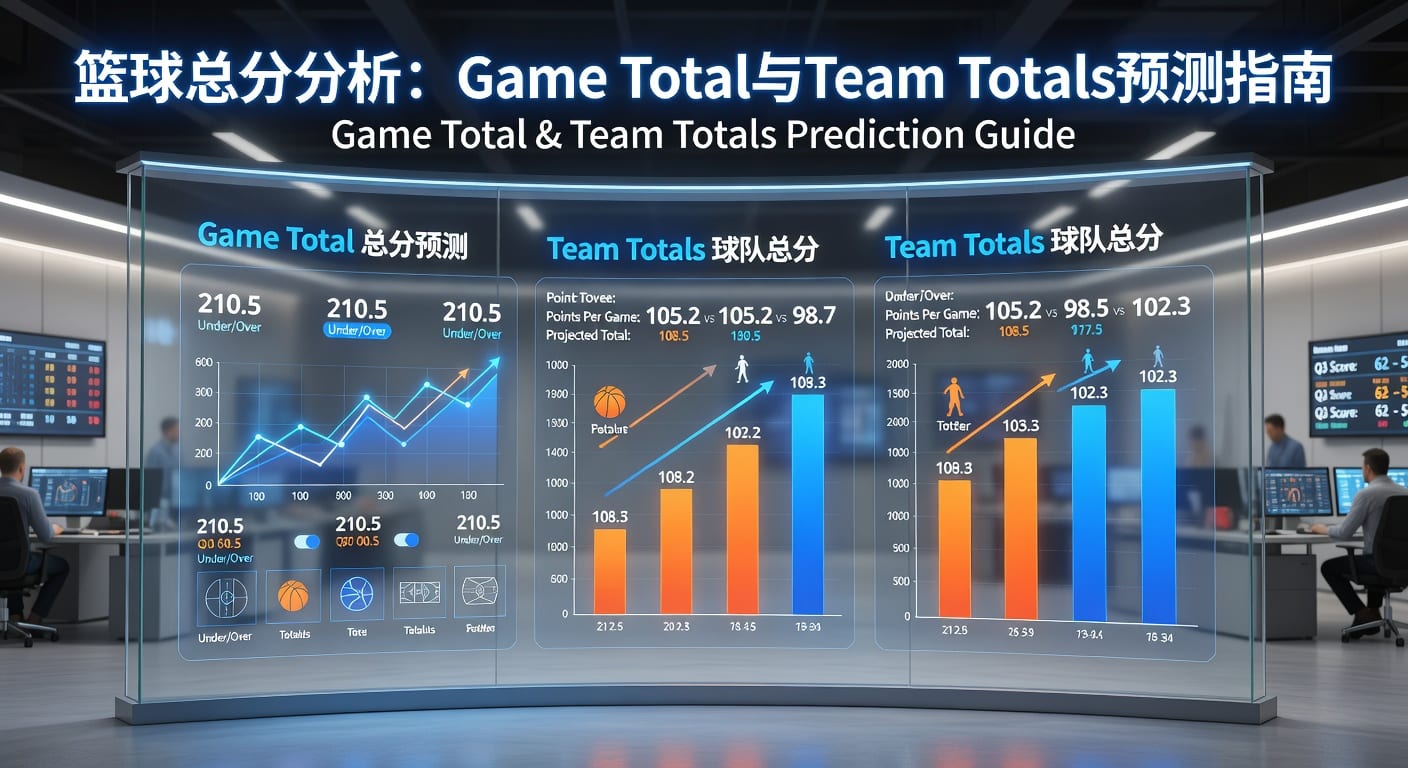 篮球总分 game total team totals 盘口解读与投注技巧